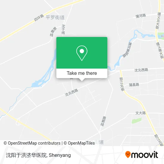 沈阳于洪济华医院 map