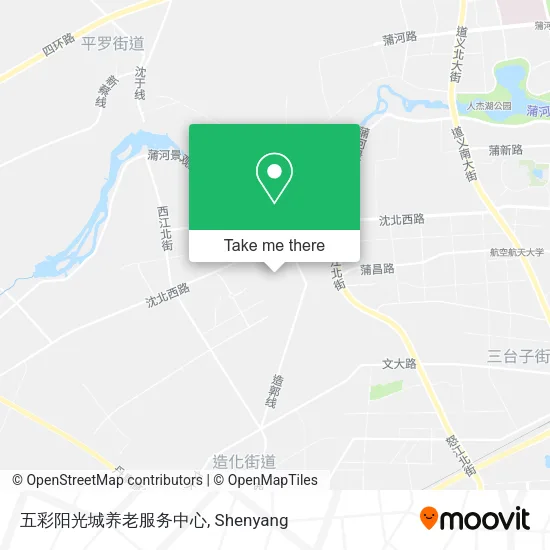 五彩阳光城养老服务中心 map