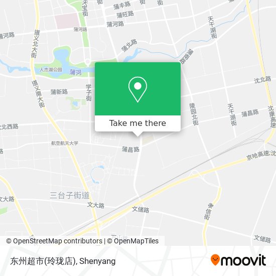 东州超市(玲珑店) map