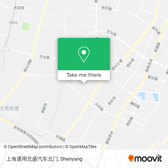 上海通用北盛汽车北门 map