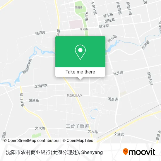沈阳市农村商业银行(太湖分理处) map
