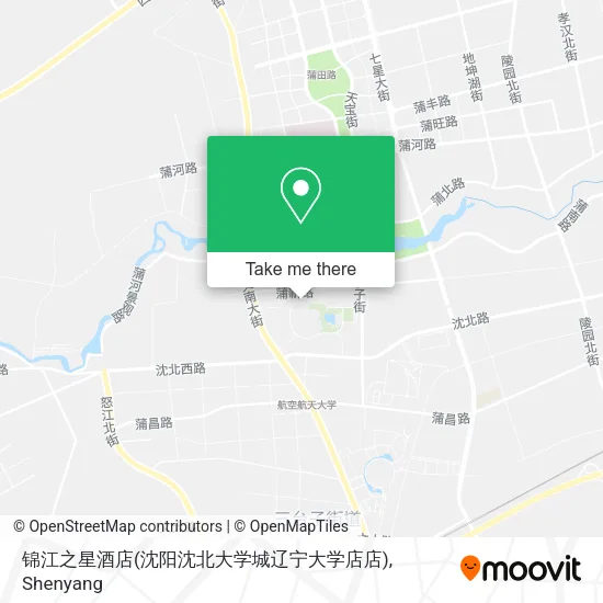 锦江之星酒店(沈阳沈北大学城辽宁大学店店) map