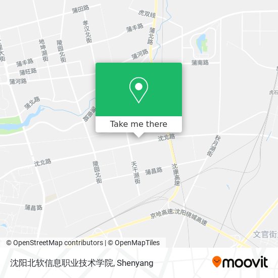 沈阳北软信息职业技术学院 map
