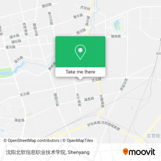 沈阳北软信息职业技术学院 map