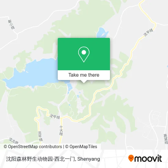 沈阳森林野生动物园-西北一门 map