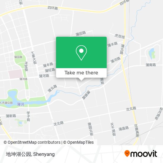 地坤湖公园 map