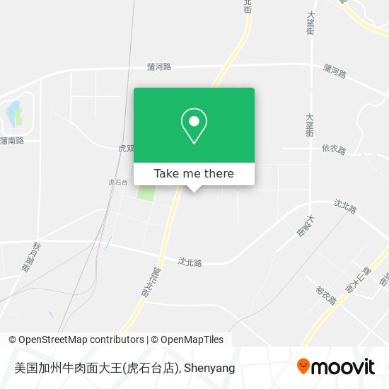 美国加州牛肉面大王(虎石台店) map