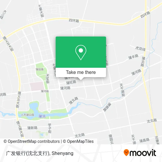 广发银行(沈北支行) map