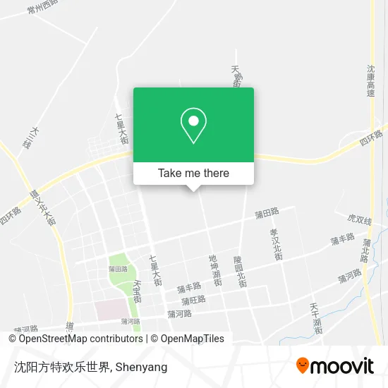 沈阳方特欢乐世界 map