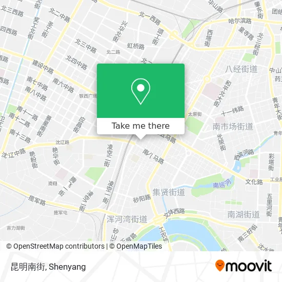 昆明南街 map