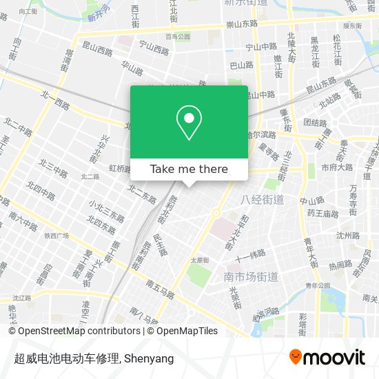 超威电池电动车修理 map
