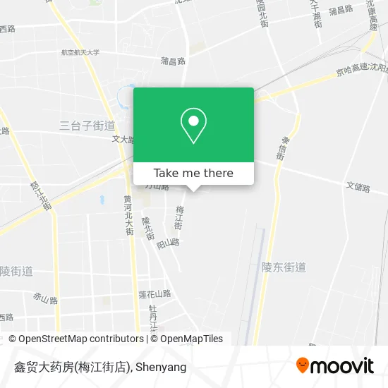 鑫贸大药房(梅江街店) map