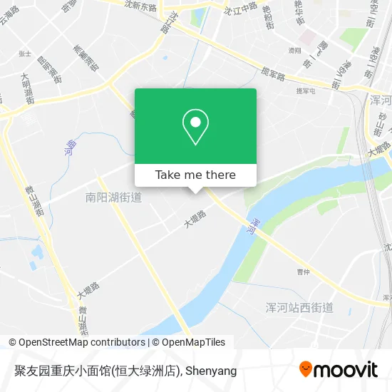 聚友园重庆小面馆(恒大绿洲店) map