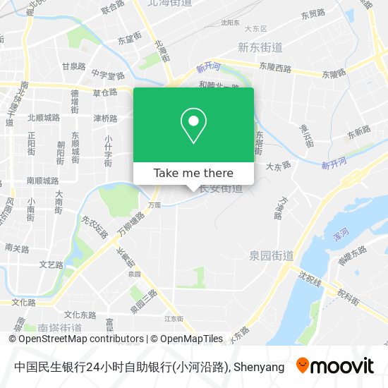 中国民生银行24小时自助银行(小河沿路) map