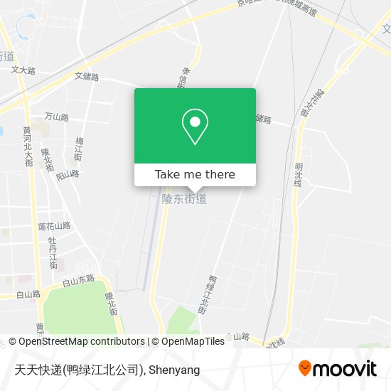 天天快递(鸭绿江北公司) map
