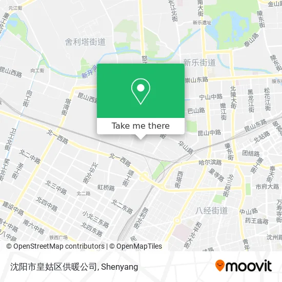 沈阳市皇姑区供暖公司 map