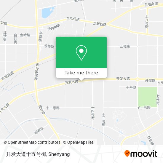 开发大道十五号街 map