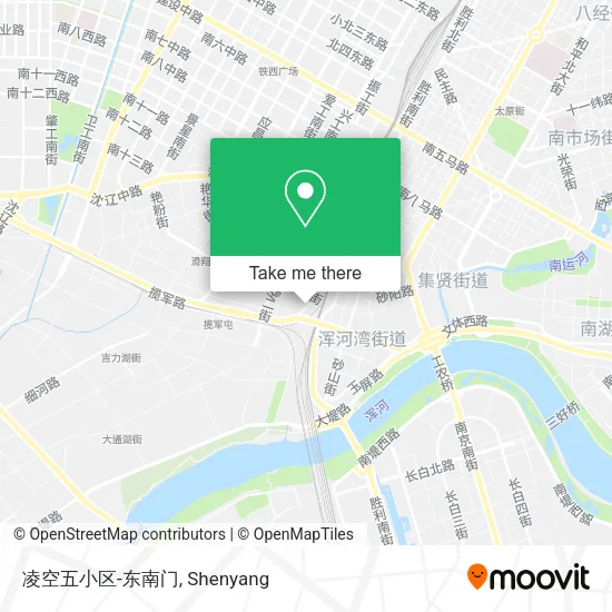 凌空五小区-东南门 map