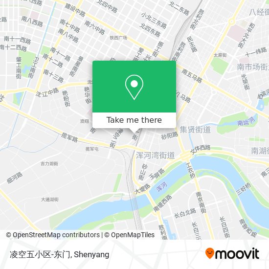 凌空五小区-东门 map