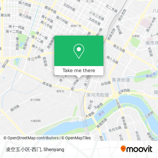 凌空五小区-西门 map