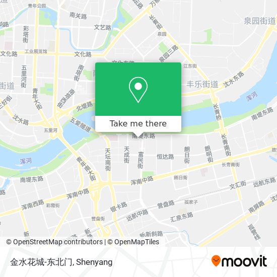 金水花城-东北门 map