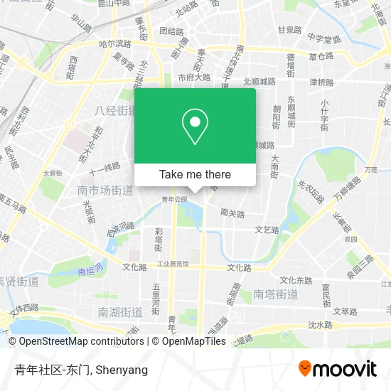 青年社区-东门 map