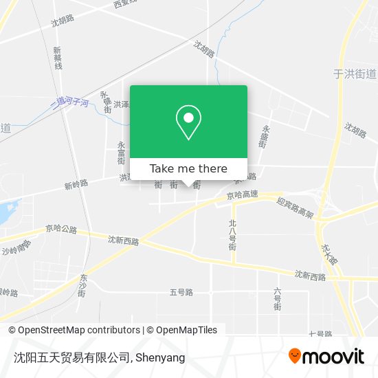 沈阳五天贸易有限公司 map