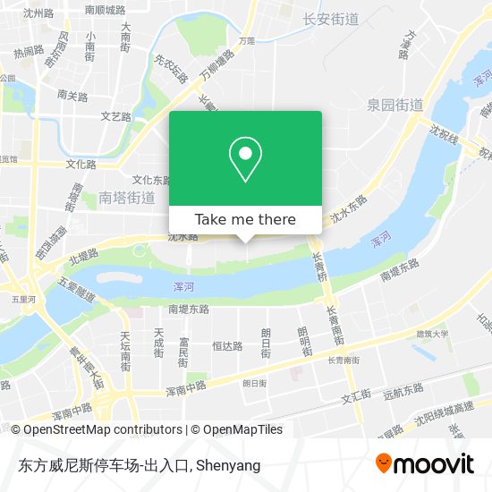 东方威尼斯停车场-出入口 map