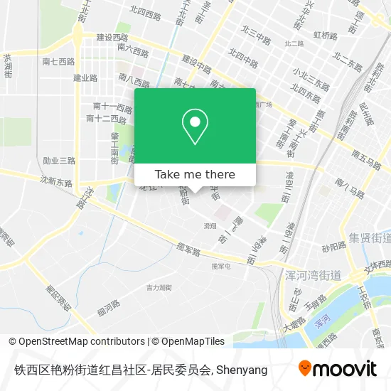 铁西区艳粉街道红昌社区-居民委员会 map