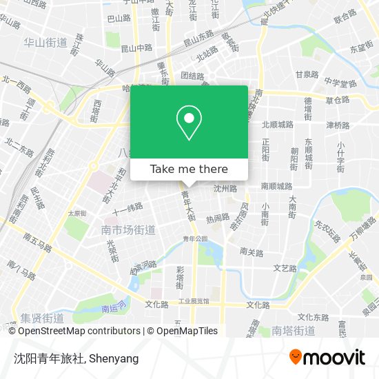 沈阳青年旅社 map