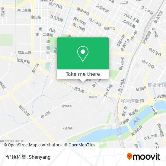 华顶桥架 map