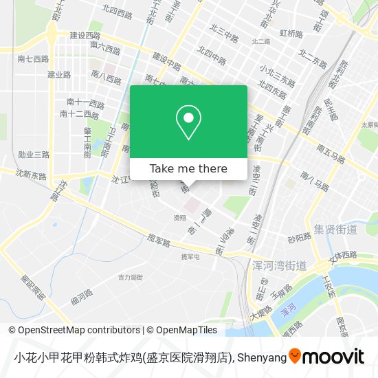 小花小甲花甲粉韩式炸鸡(盛京医院滑翔店) map