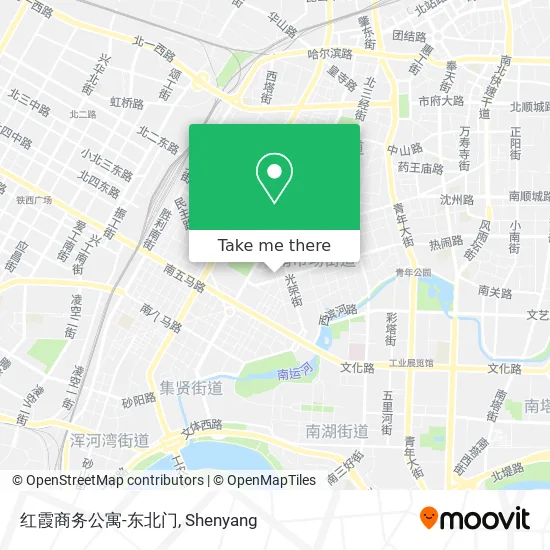 红霞商务公寓-东北门 map