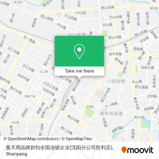 曼天雨品牌折扣全国连锁企业(沈阳分公司胜利店) map