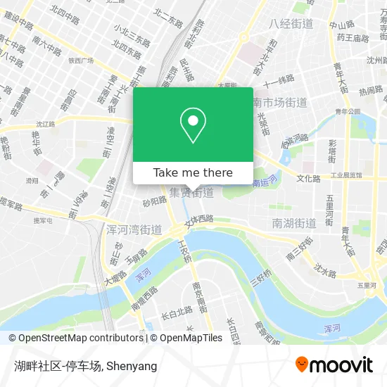 湖畔社区-停车场 map