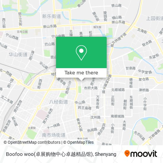 Boofoo woo(卓展购物中心卓越精品馆) map