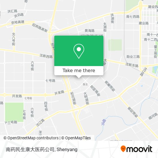 南药民生康大医药公司 map
