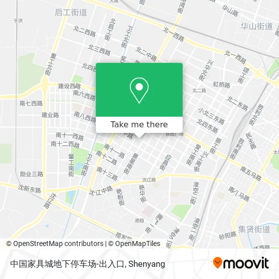 中国家具城地下停车场-出入口 map
