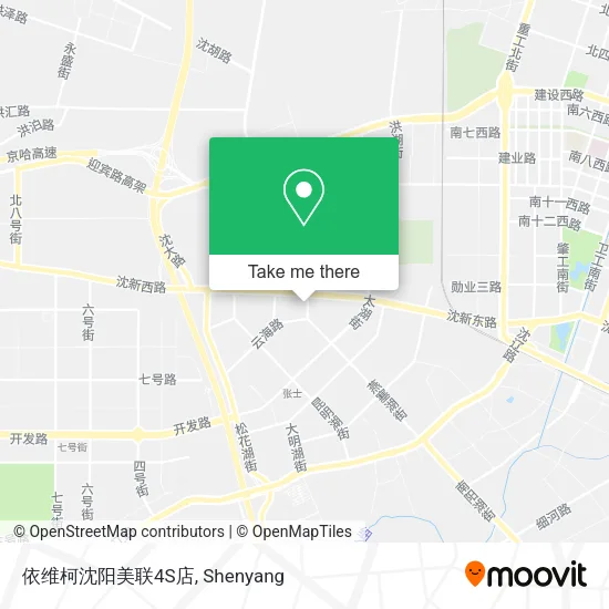 依维柯沈阳美联4S店 map