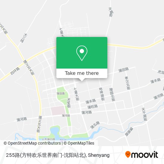 255路(方特欢乐世界南门-沈阳站北) map