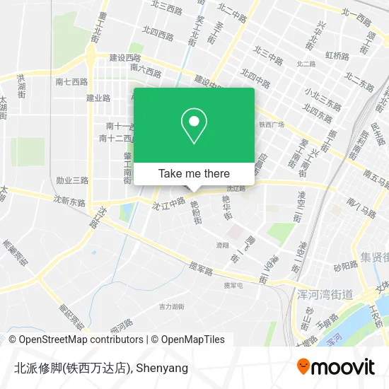 北派修脚(铁西万达店) map