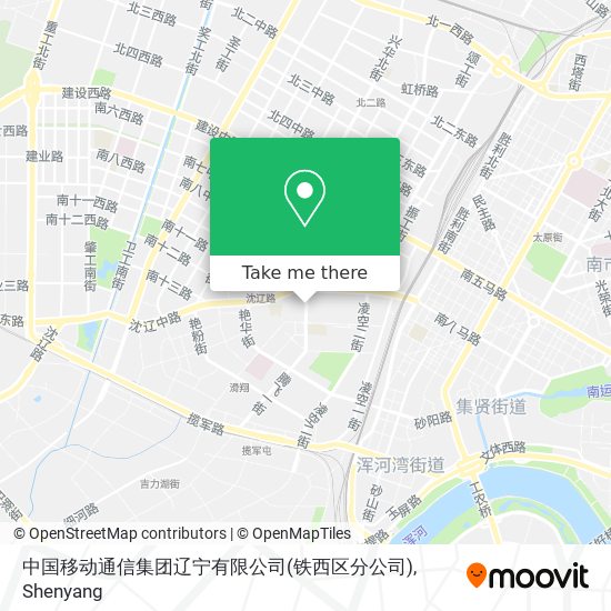 中国移动通信集团辽宁有限公司(铁西区分公司) map