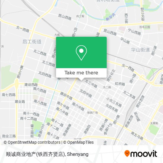 顺诚商业地产(铁西齐贤店) map