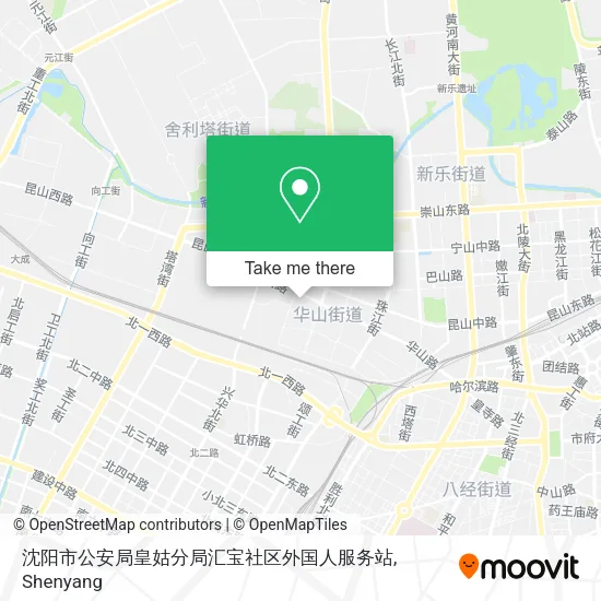 沈阳市公安局皇姑分局汇宝社区外国人服务站 map
