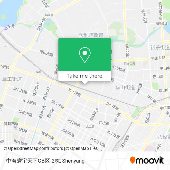 中海寰宇天下GB区-2栋 map