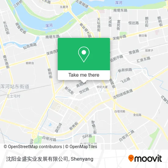 沈阳金盛实业发展有限公司 map