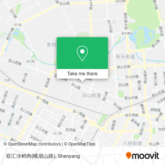 双汇冷鲜肉(峨眉山路) map