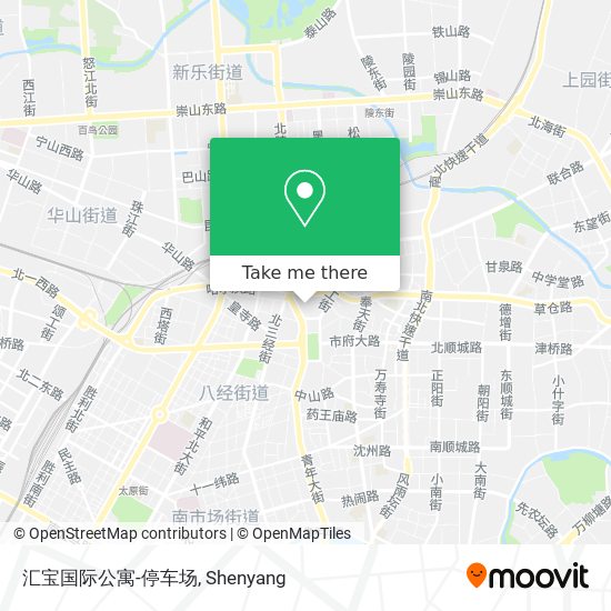 汇宝国际公寓-停车场 map