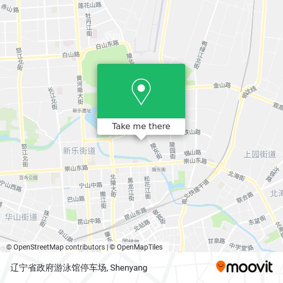 辽宁省政府游泳馆停车场 map