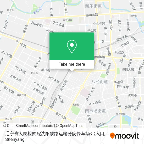 辽宁省人民检察院沈阳铁路运输分院停车场-出入口 map